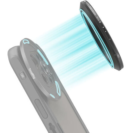 SmallRig Filtro ND Variable 67mm 1 a 5 Paradas con Anillo Adaptador