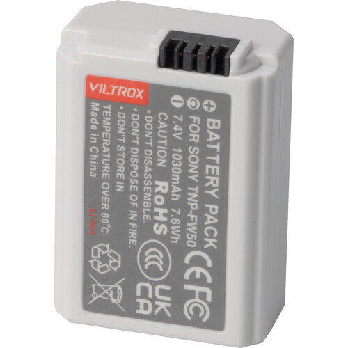 Weeylite NP-FW50 Batería de Litio Recargable 7.4V 1030mAh con Puerto USB-C