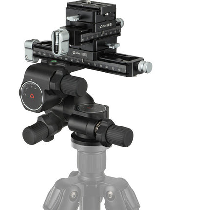 Oben GH3W-15 Cabezal Engranado 3 Vías con Rieles Macro de 7 y 4 Pulgadas