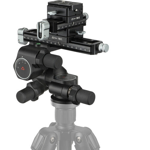 Oben GH3W-15 Cabezal Engranado 3 Vías con Rieles Macro de 7 y 4 Pulgadas