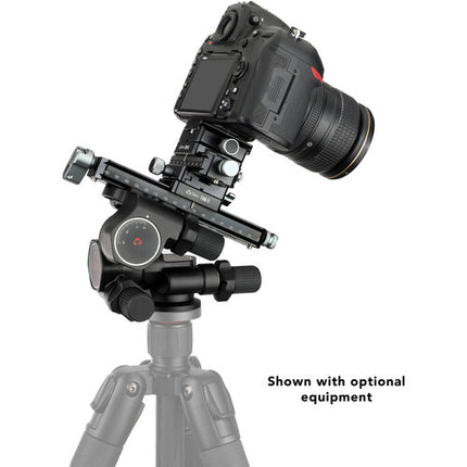 Oben GH3W-15 Cabezal Engranado 3 Vías con Rieles Macro de 7 y 4 Pulgadas