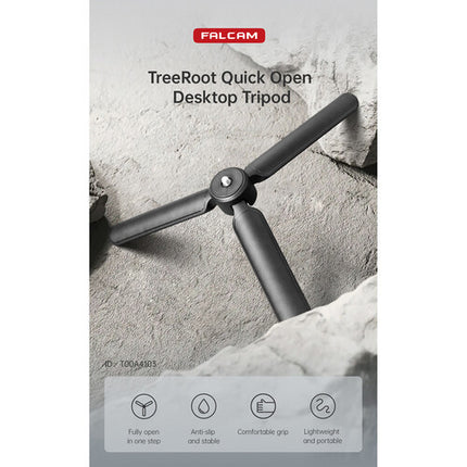 Falcam TreeRoot Trípode de Escritorio Capacidad 11 lb Altura 2.4"