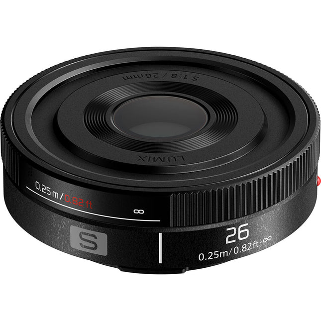 Panasonic LUMIX S 26mm f/8 Objetivo Full Frame con enfoque manual y ángulo de 80°