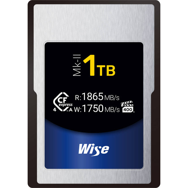 Wise Advanced 1TB Tarjeta de Memoria CFexpress 4.0 Tipo A 1865 MB/s Lectura 1750 MB/s Escritura
