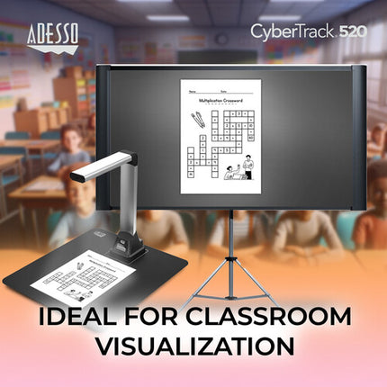 Adesso CyberTrack 520 Cámara Documentos 5MP 2592x1944 Resolución LED Integrado