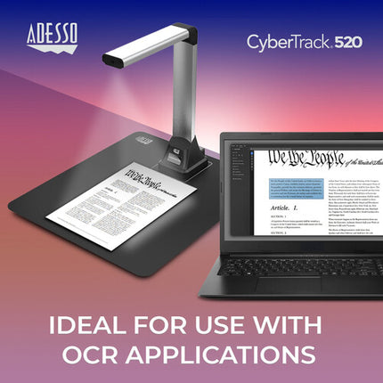 Adesso CyberTrack 520 Cámara Documentos 5MP 2592x1944 Resolución LED Integrado
