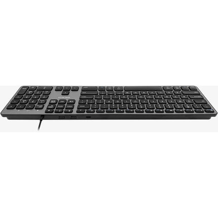 Macally Teclado USB-C Completo con Hub 3 Puertos para Mac 107 Teclas