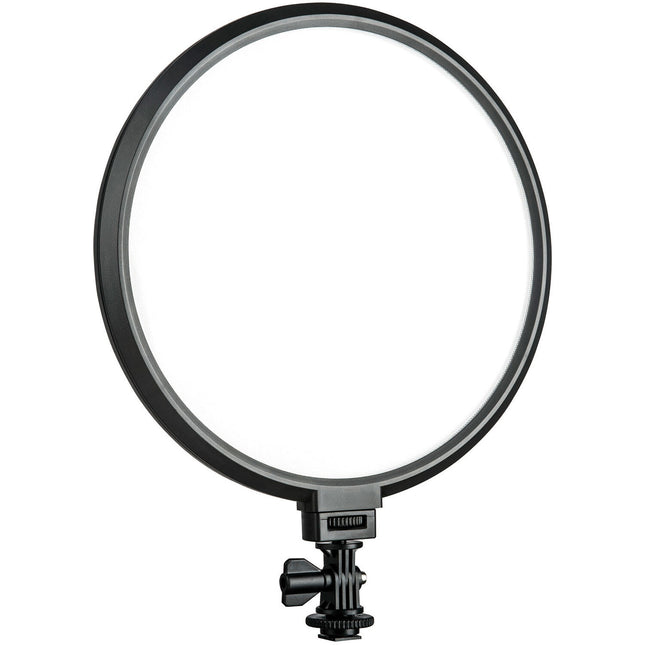 Viltrox VL-500T Luz LED Redonda Bicolor 3300-5600K 2000 Lúmenes Pantalla LCD Adaptador Ajustable
