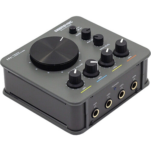 DEERSYNC H4 Amplificador Profesional de Auriculares 4 Canales y Controles Independientes