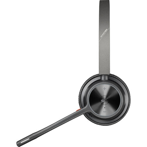 Auriculares estéreo Bluetooth Poly Voyager 4320 USB-C 24 horas talk time con base de carga