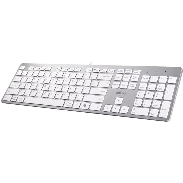 Adesso EasyTouch 730 Teclado Blanco con Interruptores Tijera y USB-C