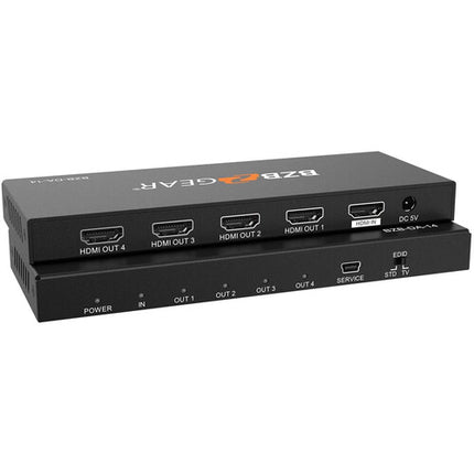 BZBGEAR 1x4 UHD 4K Divisor HDMI 4 Salidas HDMI 2.0b 18 Gb/s