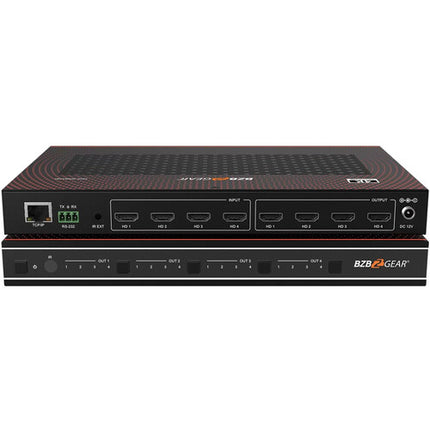 BZBGEAR 4x4 UHD 4K Procesador de Video HDMI para Pared con 5 Opciones de Diseño