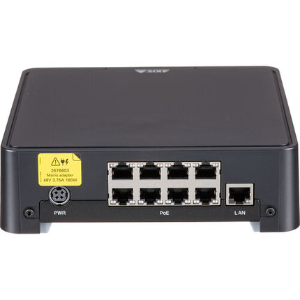 Axis Communications S3008 Mk II Grabador NVR 8 Canales 4K 8TB HDD 180W