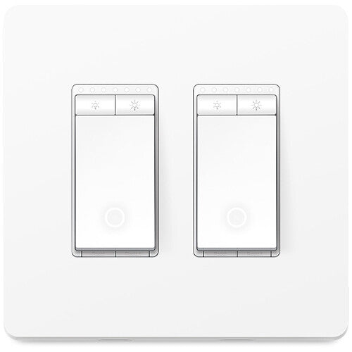 TP-Link HS220-2 Kasa Interruptor Inteligente Wi-Fi y Regulador Luz 2.4 GHz Blanco