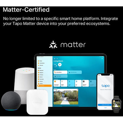 TP-Link Tapo P400M Enchufe Wi-Fi Exterior Inteligente Doble IP65