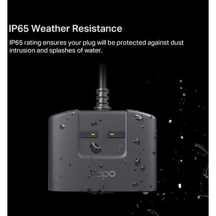 TP-Link Tapo P400M Enchufe Wi-Fi Exterior Inteligente Doble IP65