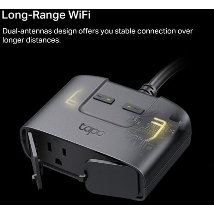 TP-Link Tapo P400M Enchufe Wi-Fi Exterior Inteligente Doble IP65