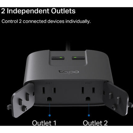 TP-Link Tapo P400M Enchufe Wi-Fi Exterior Inteligente Doble IP65