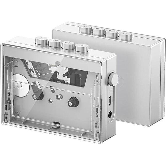 FiiO CP13 Reproductor de Cassettes Estéreo portátil 13 Horas Batería Transparente Silver