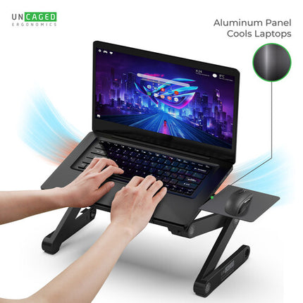 Uncaged Ergonomics WorkEZ Soporte y Escritorio para Laptop 16" ajuste 18"