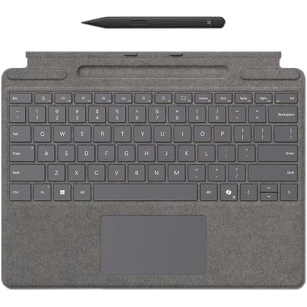 Microsoft Surface Pro Keyboard con Slim Pen 2 para negocios Platinum Alcantara