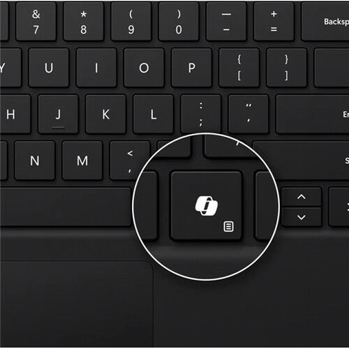 Microsoft Surface Pro Keyboard para negocios negro con teclas mecánicas y touchpad grande