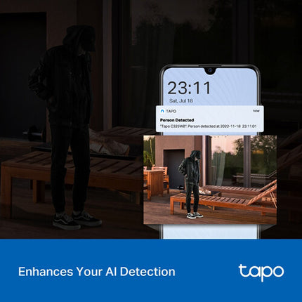 TP-Link Tapo ColorPro C325WB Cámara exterior Wi-Fi 4MP 127° FOV 2-Pack