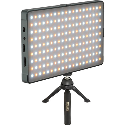 Genaray RGB-8X5M Panel LED RGB con Tripode Mesa 577 Lux 7.9x4.8 pulgadas