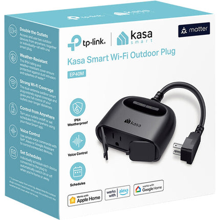 TP-Link EP40M Enchufe Exterior Wi-Fi Dual Control 2.4 GHz IP64