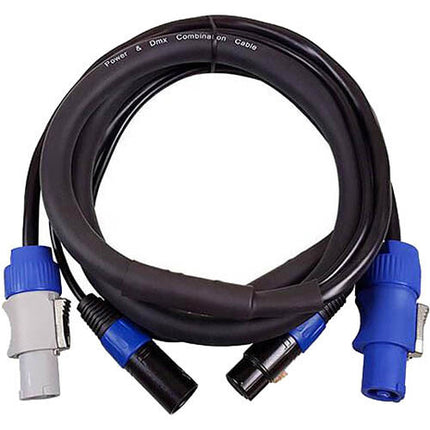 Blizzard Cool Cable cable combo powerCON y DMX 5 pines 15 m 14 AWG con sujeción táctil