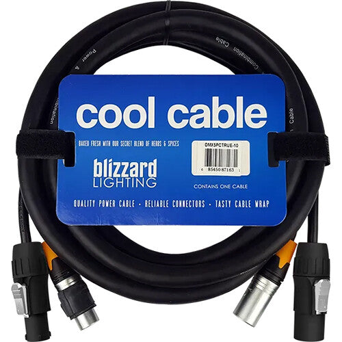 Blizzard Cool Cable Cable Combo powerCON TRUE1 y DMX 5-Pin 15A 15 m IP65