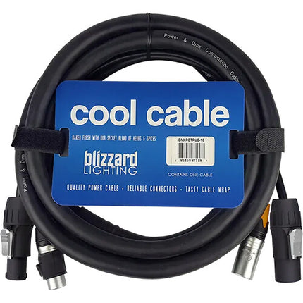 Blizzard Cool Cable Cable combo powerCON TRUE1 y DMX 3-Pin 15 pies IP65
