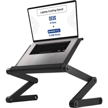 Uncaged Ergonomics WorkEZ Soporte Ajustable para Portátil con 3 USB y 22" de Extensión