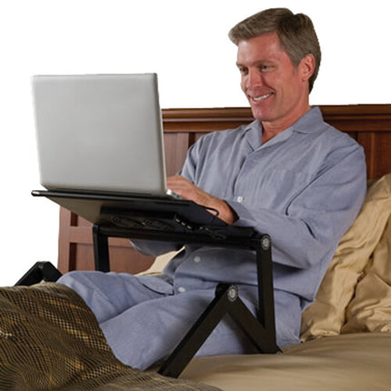Uncaged Ergonomics WorkEZ Soporte Ajustable para Portátil con 3 USB y 22" de Extensión