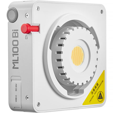 Godox ML100Bi Luz LED Bicolor Portátil 3670 Lux 2800-6500K con Reflector de Lente 15°