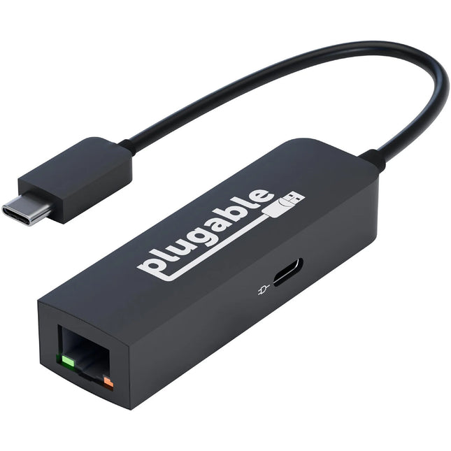 Plugable Adaptador Ethernet 2.5 Gigabit a USB-C con carga 100W