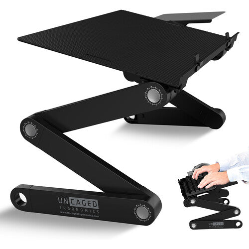 Uncaged Ergonomics WorkEZ Soporte para teclado 18 pulgadas ajustable negro
