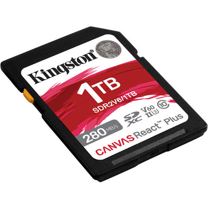 Kingston 1TB Canvas React Plus Tarjeta de Memoria SDXC UHS-II 280MB s lectura 150MB s escritura