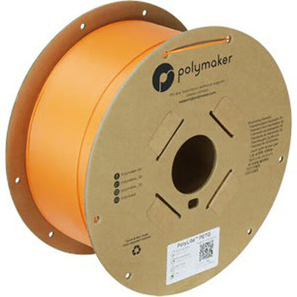 Polymaker PolyLite PETG Filamento Naranja 1.75mm 3kg Temperatura 446-464°F
