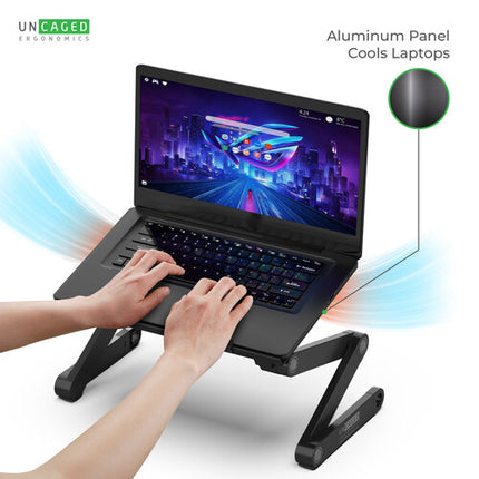 Uncaged Ergonomics WorkEZ Soporte para Laptop Ajustable hasta 18" Negro