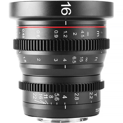 Meike Super 35 Mini Prime T2.2 Kit 5 Lentes 10 25 35 50 85mm con Estuche para Canon RF
