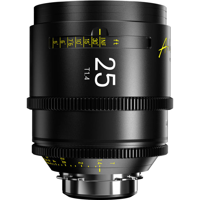 DZOFilm Arles 25mm T1.4 Lente Cine Full Frame Apertura T1.4 a T22