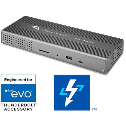 OWC Thunderbolt Go Dock Estación de Conexión con 2 Puertos Thunderbolt 4 90W