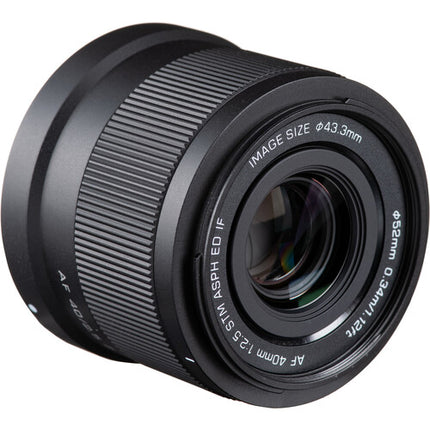 Viltrox AF 40mm f/2.5 Z Objetivo Nikon Z distancia mínima 1.1'