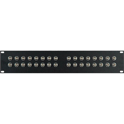 My Custom Shop Panel de Passthru 32 Puertos 12G-SDI BNC 2 RU con Conectores Canare