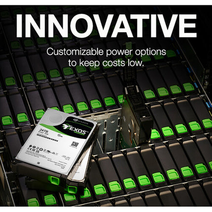 Seagate 24TB Exos X24 Disco Duro Interno 3.5 SAS III 12 Gb/s 7200 rpm