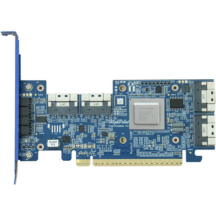 HighPoint Rocket 1528D Adaptador PCIe Gen4 x16 a 4 SlimSAS x8 NVMe 32GBs