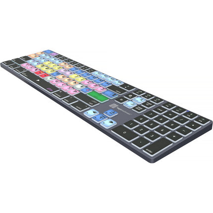 Logickeyboard TITAN Teclado inalámbrico para Avid Media Composer Classic Mac Bluetooth USB-C Retroiluminado