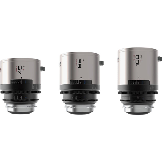 BLAZAR LENS Remus Kit de 3 lentes anamórficos 45 65 100mm T2.0 con estuche